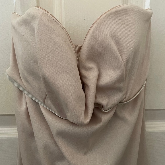 Strapless Gold Glam Bodycon Dress - Picture 5 of 7